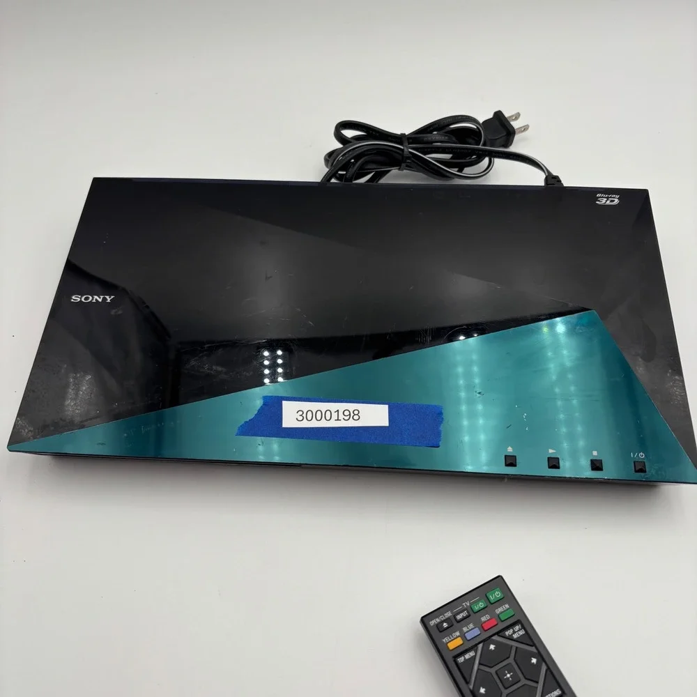 Sony Blu-ray Disc Player BDP-S5100 Black Excellent 3D WiFi Streaming Remote